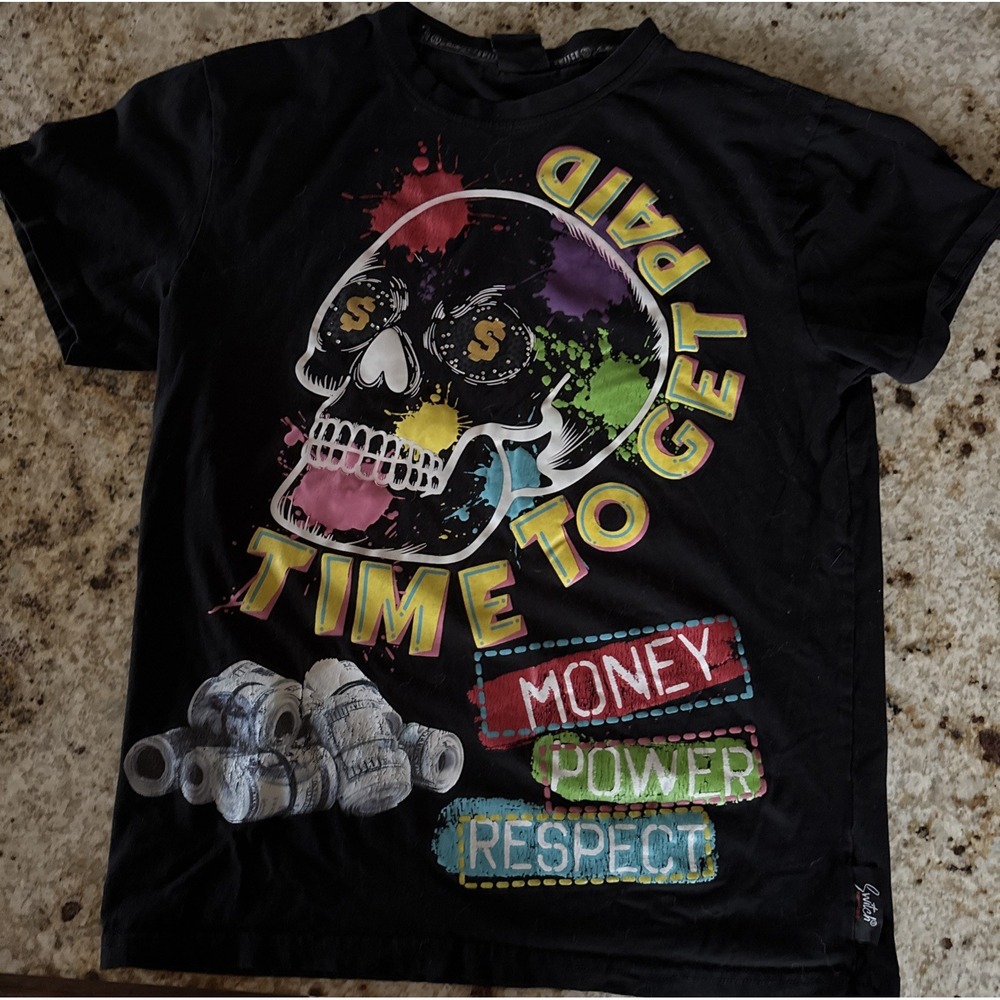 Switch Remarkable Limited Edition Money Power Respect Time To Get Paid T-Shirt M